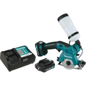 Makita 12V max 2.0 Ah CXT Cordless Lithium-Ion 3-3/8 in. Tile-Glass Saw Kit - CC02R1