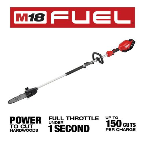 Milwaukee 2825-21PS M18 FUEL 10 in. Pole Saw Kit with QUIK-LOK - Image 6