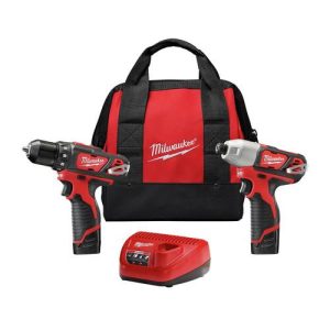 Milwaukee 2494-22 M12 Lithium-Ion 3/8 in. Drill Driver and Impact Driver Combo Kit