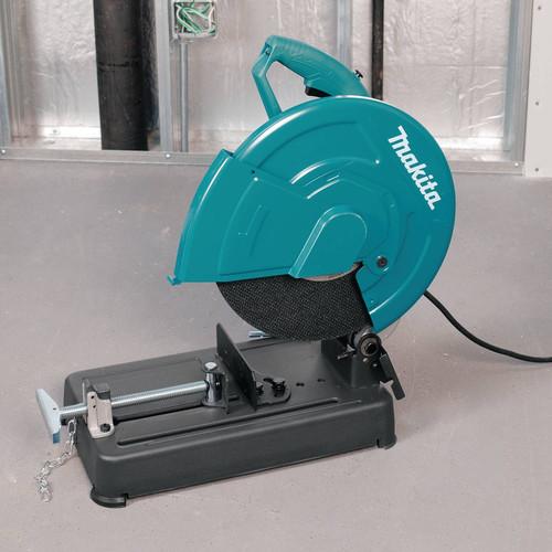 Makita 14 in. Cut-Off Saw with 4-1/2 in. Paddle Switch Angle Grinder - LW1401X2 - Image 4