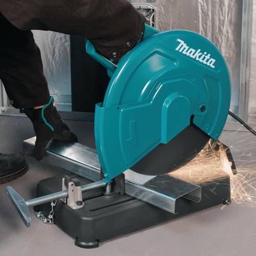 Makita 14 in. Cut-Off Saw with 4-1/2 in. Paddle Switch Angle Grinder - LW1401X2 - Image 6