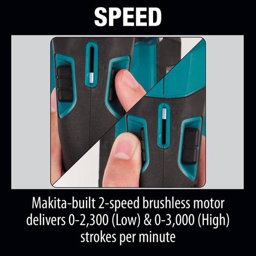 Makita LXT 18V X2 Cordless Lithium-Ion Brushless Reciprocating Saw (Tool Only) - XRJ06Z - Image 14