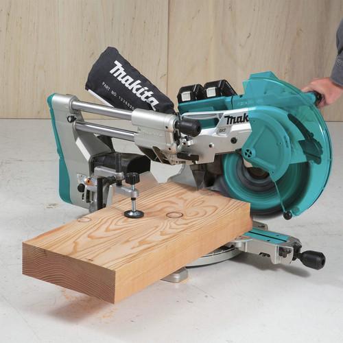 Makita 18V X2 LXT Lithium-Ion (36V) Brushless Cordless 12 in. Dual-Bevel Sliding Compound Miter Saw Kit with Laser (5 Ah) - XSL07PT - Image 20
