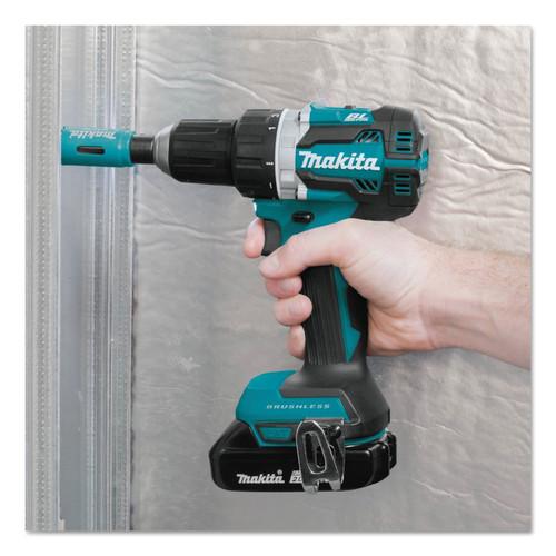 Makita 18V LXT Lithium-Ion Brushless 1/2 in. Cordless Drill Driver Kit (2 Ah) - XFD12R - Image 3
