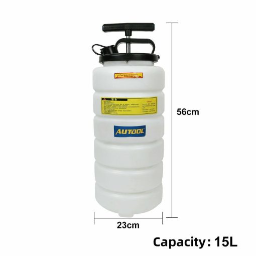 Manual Oil Fluid Changer Vacuum Extractor Pump Transfer Hand Operated 15 Liter - Image 3