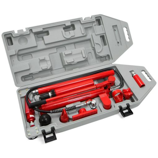 10 Ton Porta Power Hydraulic Jack Body Frame Repair Kit Auto Shop 2 Wheels Lift - Image 7