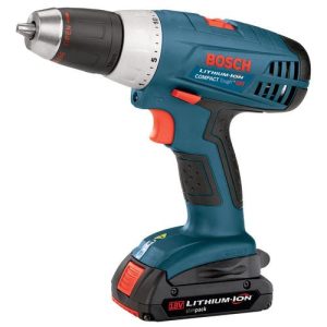 Factory Reconditioned Bosch 36618-02-RT 18V Lithium-Ion Variable Speed Compact Tough 1/2 in. Cordless Drill Kit