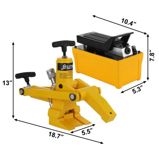 10000psi Tractor Truck Hydraulic Bead Breaker Tire Changer Foot Pump and AirHose - Image 8