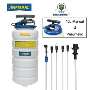 15 Liter Oil Fluid Changer Pneumatic Manual Vacuum Extractor Pump Transfer Tool