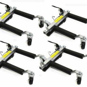 4-PC Hydraulic Car Dollies 12" Wheel Lift Positioning Jack Auto Dolly Hoist Set