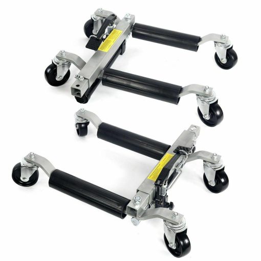 4-PC Hydraulic Car Dollies 12" Wheel Lift Positioning Jack Auto Dolly Hoist Set - Image 2