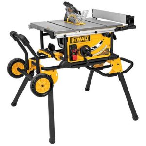 Factory Reconditioned DEWALT 10 in. 15 Amp Site-Pro Compact Jobsite Table Saw with Rolling Stand - DWE7491RSR