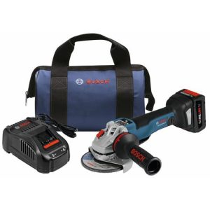 Bosch 18V EC Brushless Connected 4-1-2 In. Angle Grinder Kit with No Lock-On Paddle Switch and CORE18V Battery - GWS18V-45PSCB14