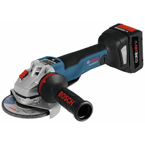 Bosch 18V EC Brushless Connected 4-1-2 In. Angle Grinder Kit with No Lock-On Paddle Switch and CORE18V Battery - GWS18V-45PSCB14 - Image 2
