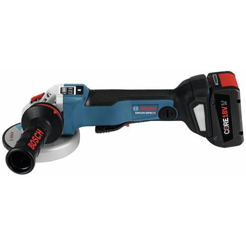 Bosch 18V EC Brushless Connected 4-1-2 In. Angle Grinder Kit with No Lock-On Paddle Switch and CORE18V Battery - GWS18V-45PSCB14 - Image 4