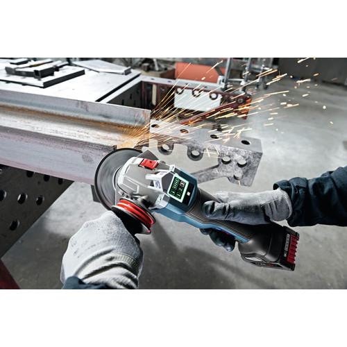 Bosch 18V EC Brushless Connected 4-1-2 In. Angle Grinder Kit with No Lock-On Paddle Switch and CORE18V Battery - GWS18V-45PSCB14 - Image 6