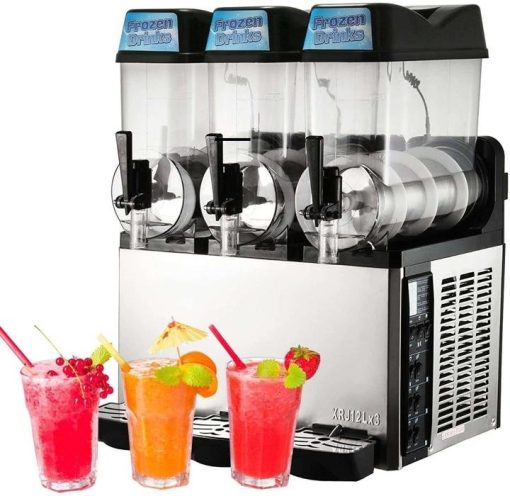 Commercial Slushy Machine110V 30L Frozen Drink Machine 600W Commercial Slushy Maker for Supermarkets Cafes Restaurants Snack Bars 15Lx2Tank - Image 2
