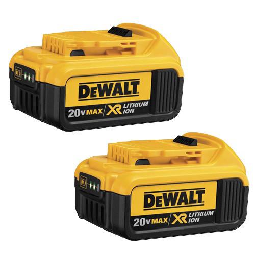 DEWALT 20V MAX Premium XR 4 Ah Lithium-Ion Battery (2-Piece) - DCB204-2