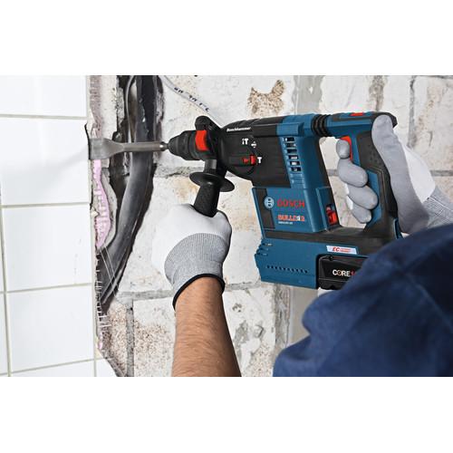 Bosch CORE18V 6.3 Ah Cordless Lithium-Ion Brushless 1 in. SDS-Plus Bulldog Rotary Hammer Kit - GBH18V-26K24 - Image 8