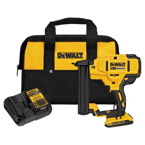 DEWALT 20V MAX Cordless Lithium-Ion 18 Gauge Narrow Crown Stapler Kit - DCN681D1