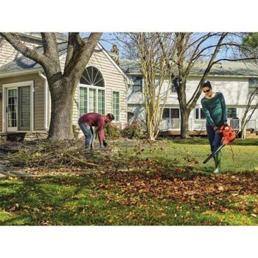 250 MPH 400 CFM 12 Amp 3-in-1 Corded Electric Backpack Leaf Blower/Vac/Mulcher - Image 3