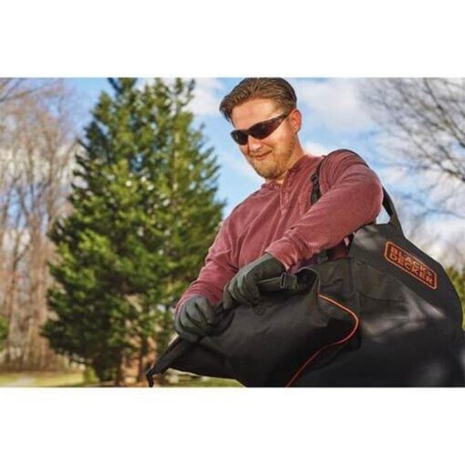 250 MPH 400 CFM 12 Amp 3-in-1 Corded Electric Backpack Leaf Blower/Vac/Mulcher - Image 8