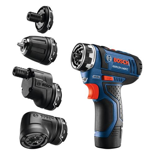 Bosch 12V Max Lithium-Ion FlexiClick 5-in-1 1/4 in. Cordless Drill Driver System Kit (2 Ah) - GSR12V-140FCB22 - Image 2