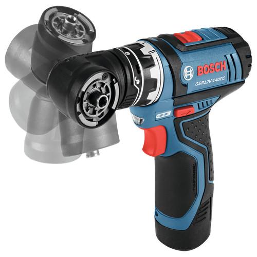 Bosch 12V Max Lithium-Ion FlexiClick 5-in-1 1/4 in. Cordless Drill Driver System Kit (2 Ah) - GSR12V-140FCB22 - Image 8