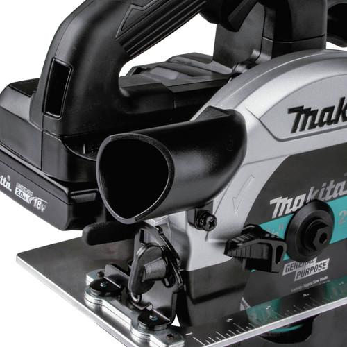 Makita 18V LXT Lithium-Ion 2.0 Ah Sub-Compact Brushless 6-1/2 in. Circular Saw Kit - XSH04RB - Image 12
