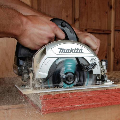 Makita 18V LXT Lithium-Ion 2.0 Ah Sub-Compact Brushless 6-1/2 in. Circular Saw Kit - XSH04RB - Image 14