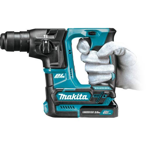 Makita 12V MAX CXT 2.0 Ah Lithium-Ion Brushless Cordless 5/8 in. Rotary Hammer Kit, accepts SDS-PLUS bits - RH01R1 - Image 4
