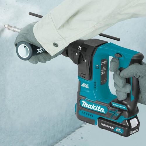 Makita 12V MAX CXT 2.0 Ah Lithium-Ion Brushless Cordless 5/8 in. Rotary Hammer Kit, accepts SDS-PLUS bits - RH01R1 - Image 7