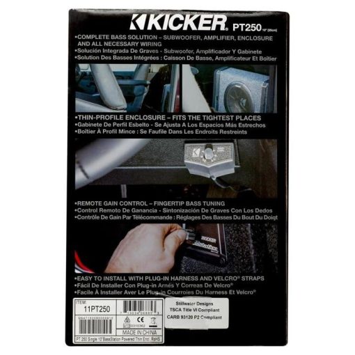 Kicker PT250 10∩∩ Subwoofer with Built-In 100W Amplifier - Image 7