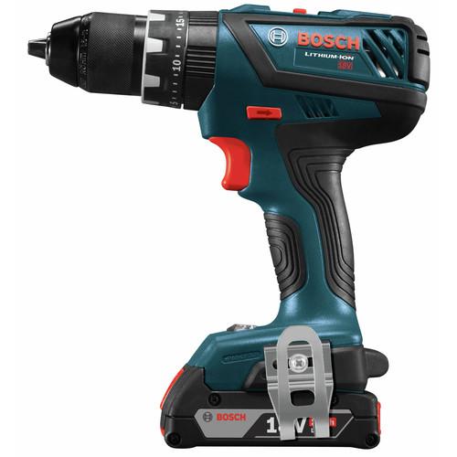 Factory Reconditioned Bosch 18V Lithium-Ion 1/2 in. Cordless Hammer Drill Driver Kit (2 Ah) - HDS181A-02-RT - Image 2