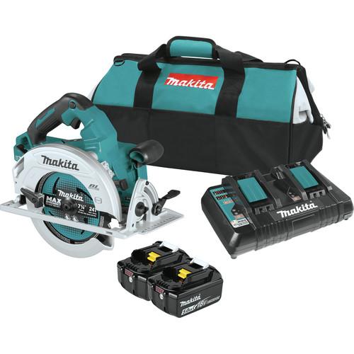Makita 18V X2 LXT (36V) 5 Ah AWS Capable Lithium-Ion Brushless 7-1/4 in. Circular Saw Kit - XSH07PTU