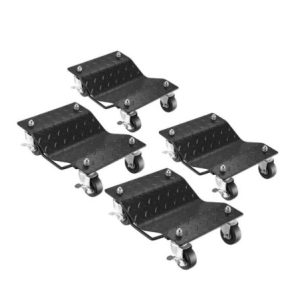 1500lb Car Dolly Under Vehicle Tire Skates Heavy Duty Roller Wheel Dollies 4 Pck