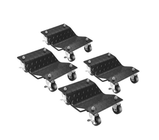 1500lb Car Dolly Under Vehicle Tire Skates Heavy Duty Roller Wheel Dollies 4 Pck - Image 5