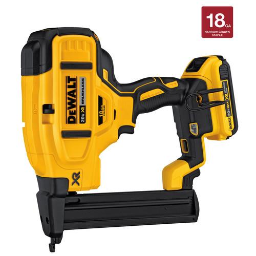 Factory Reconditioned DEWALT 20V MAX Cordless Lithium-Ion 18 Gauge Narrow Crown Stapler Kit - DCN681D1R - Image 4