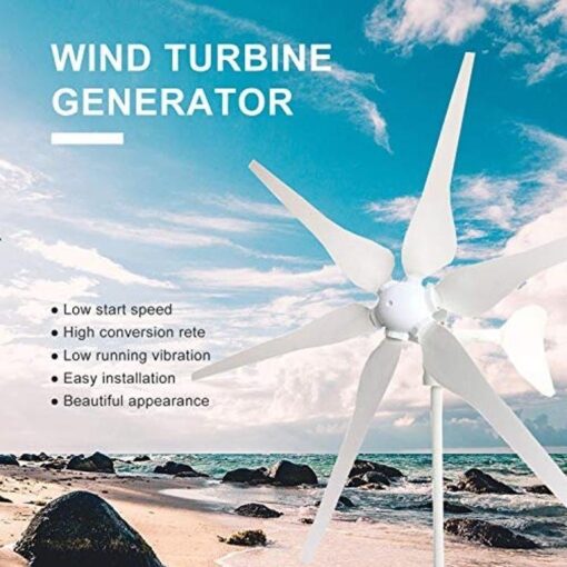 600W Flexible Solar Panel + 400W Wind Turbine Generator + Hybrid Charge Controller,1000 Watts 12V Wind Solar Kit for Home Off Grid System - Image 5