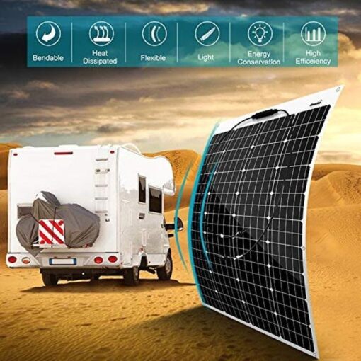 600W Flexible Solar Panel + 400W Wind Turbine Generator + Hybrid Charge Controller,1000 Watts 12V Wind Solar Kit for Home Off Grid System - Image 8