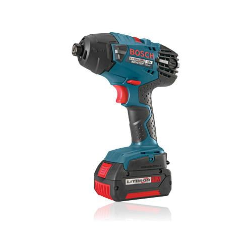Factory Reconditioned Bosch 26618-01-RT 18V Lithium-Ion 1/4 in. Cordless Impact Drill Driver Kit