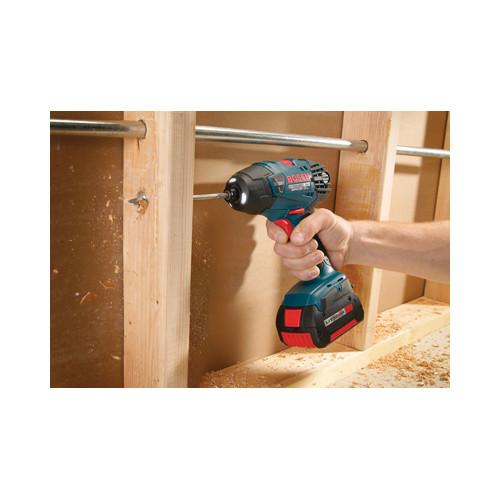 Factory Reconditioned Bosch 26618-01-RT 18V Lithium-Ion 1/4 in. Cordless Impact Drill Driver Kit - Image 6