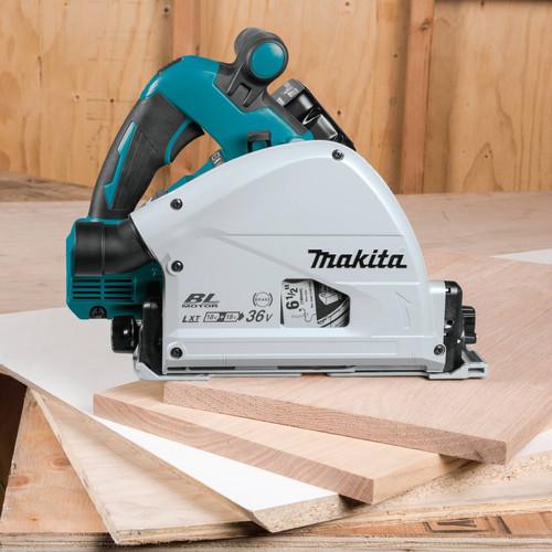Factory Reconditioned Makita 18V X2 5.0 Ah Cordless Lithium-Ion Brushless 6-1/2 in. Plunge Circular Saw Kit - XPS01PTJ-R - Image 7