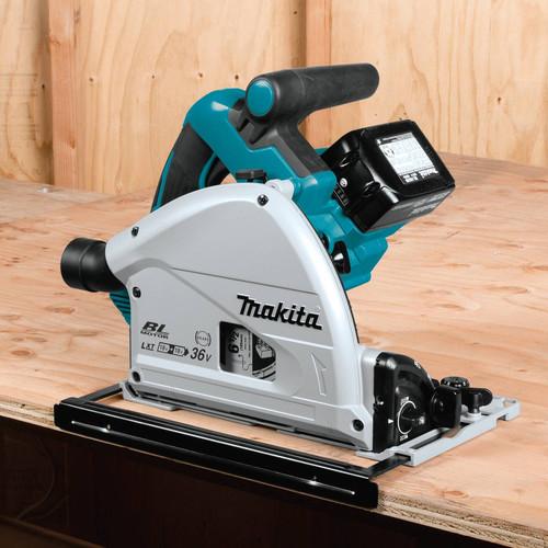 Factory Reconditioned Makita 18V X2 5.0 Ah Cordless Lithium-Ion Brushless 6-1/2 in. Plunge Circular Saw Kit - XPS01PTJ-R - Image 8
