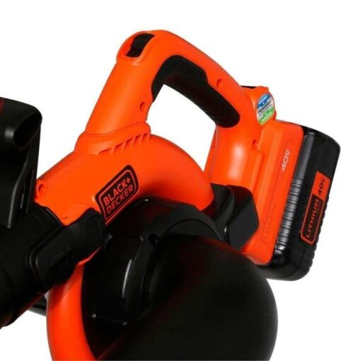 120 MPH 90 CFM 40V MAX Cordless Lithium-Ion Handheld Leaf Sweeper/Vacuum with (1) 1.5Ah Battery and Charger Included - Image 5