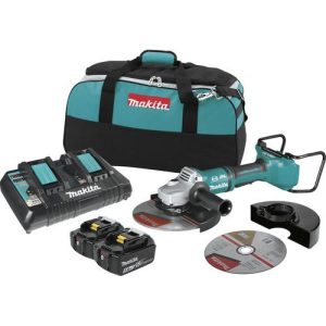 Makita 18V X2 LXT Lithium-Ion (36V) Brushless Cordless 9 in. Paddle Switch Cut-Off-Angle Grinder Kit with Electric Brake - XAG13PT1