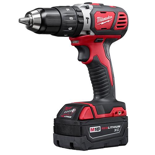 Milwaukee 2607-22 M18 Lithium-Ion XC Compact 1/2 in. Cordless Hammer Drill Driver Kit (3 Ah) - Image 2