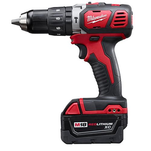 Milwaukee 2607-22 M18 Lithium-Ion XC Compact 1/2 in. Cordless Hammer Drill Driver Kit (3 Ah) - Image 3