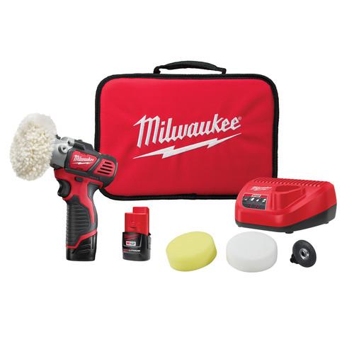 Milwaukee 2438-22 M12 Lithium-Ion Variable Speed Polisher-Sander Kit