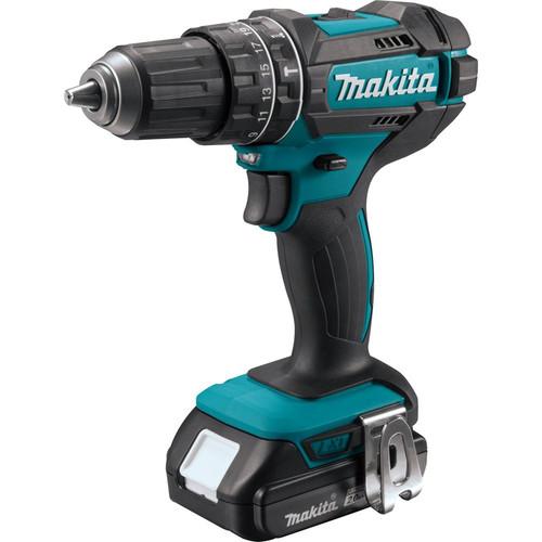 Makita 18V Lithium-Ion Compact Variable 2-Speed 1/2 in. Cordless Hammer Drill Driver Kit (2 Ah) - XPH10R - Image 2